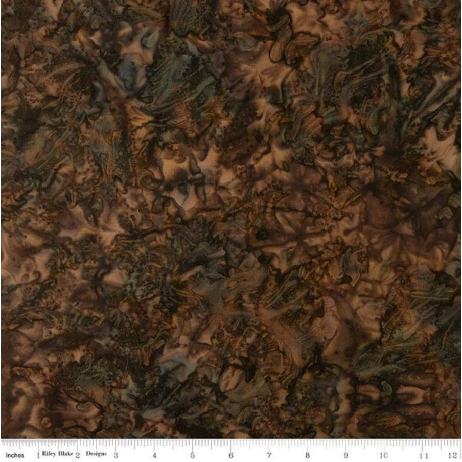 Expressions Batiks Elementals Color Play Mottled Black Bean – fabric – colorful textile design