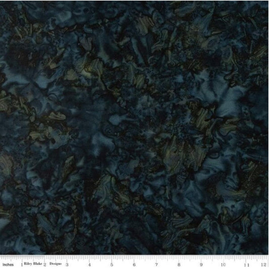 Expressions Batiks Elementals Color Play Mottled Rainstorm – fabric – colorful textile design