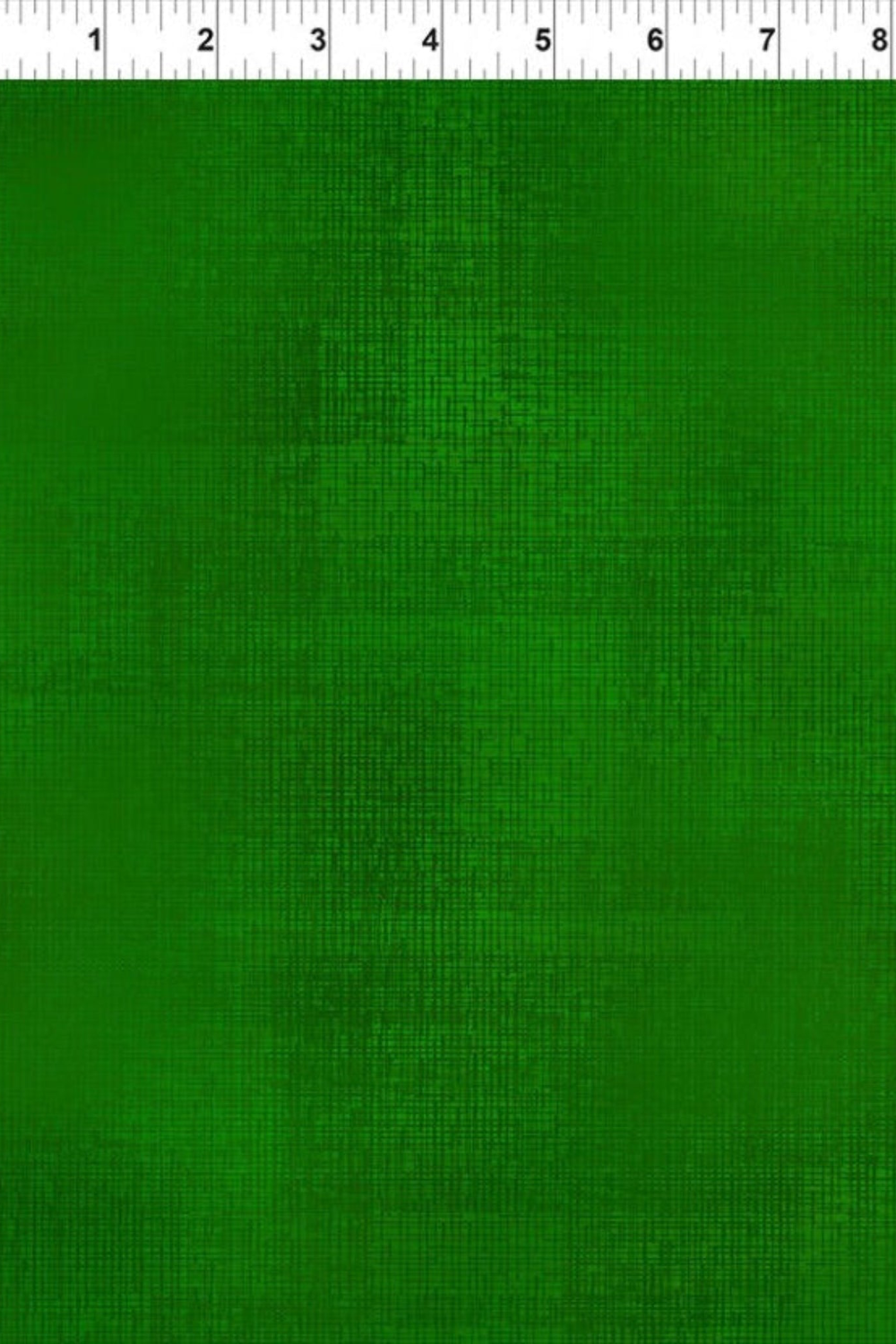 Vertical display of Interwoven Dark Green quilting cotton showing continuous yardage and geometric pattern repeat