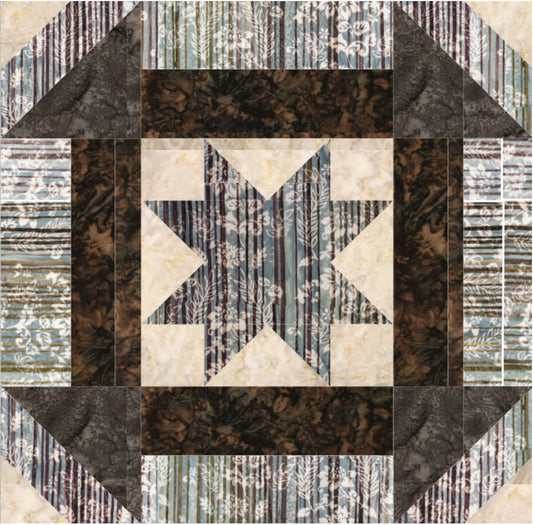 A Walk in the Woods BOM: Month 1 – block of the month program – colorful textile design