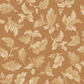 Close-up of Front Porch Swing – Rust quilting cotton by Dolores Smith, showing cream and light-gold scrolling leaf motifs on a rust-amber ground.