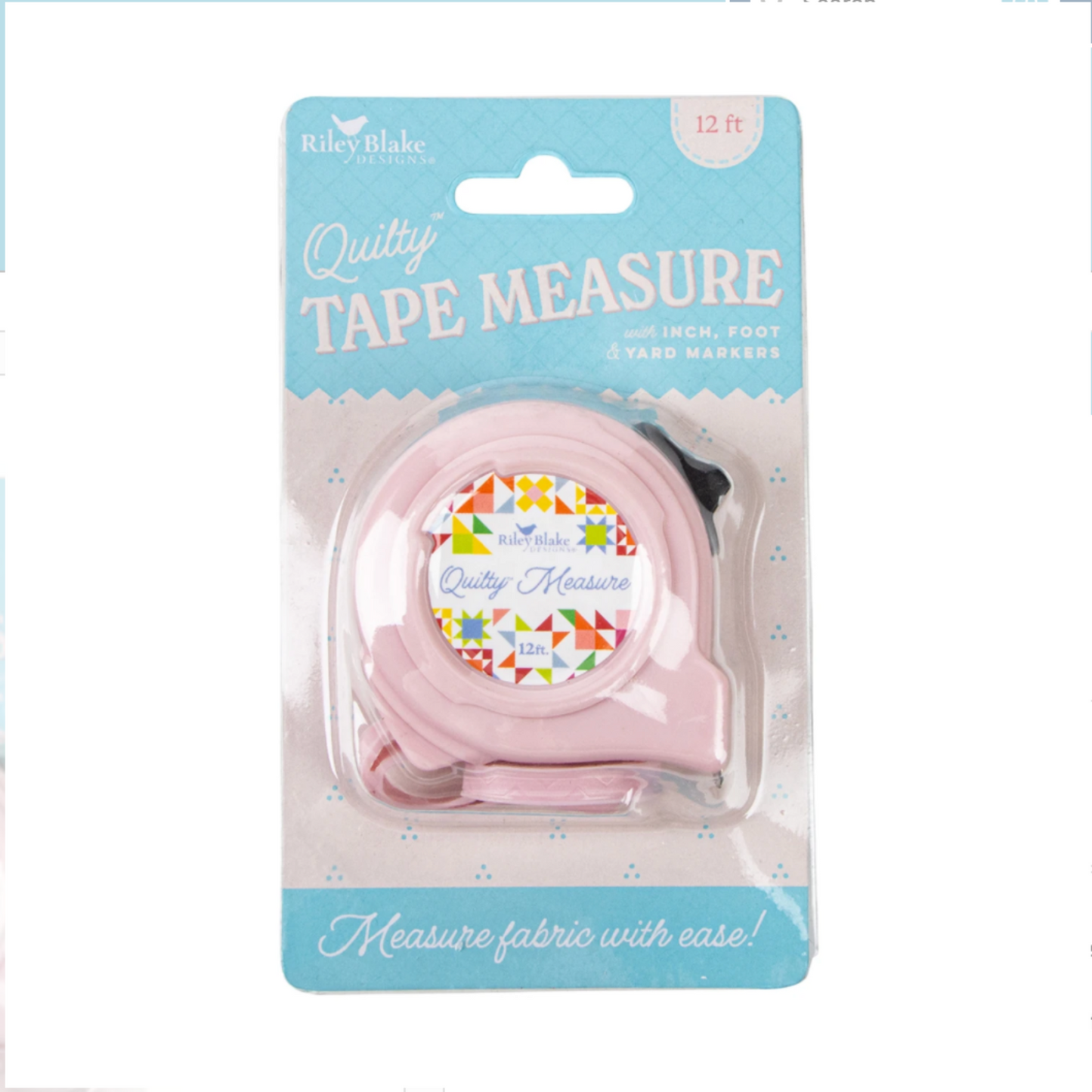 Quilty Measure Retractable Tape – 12ft | Riley Blake Designs