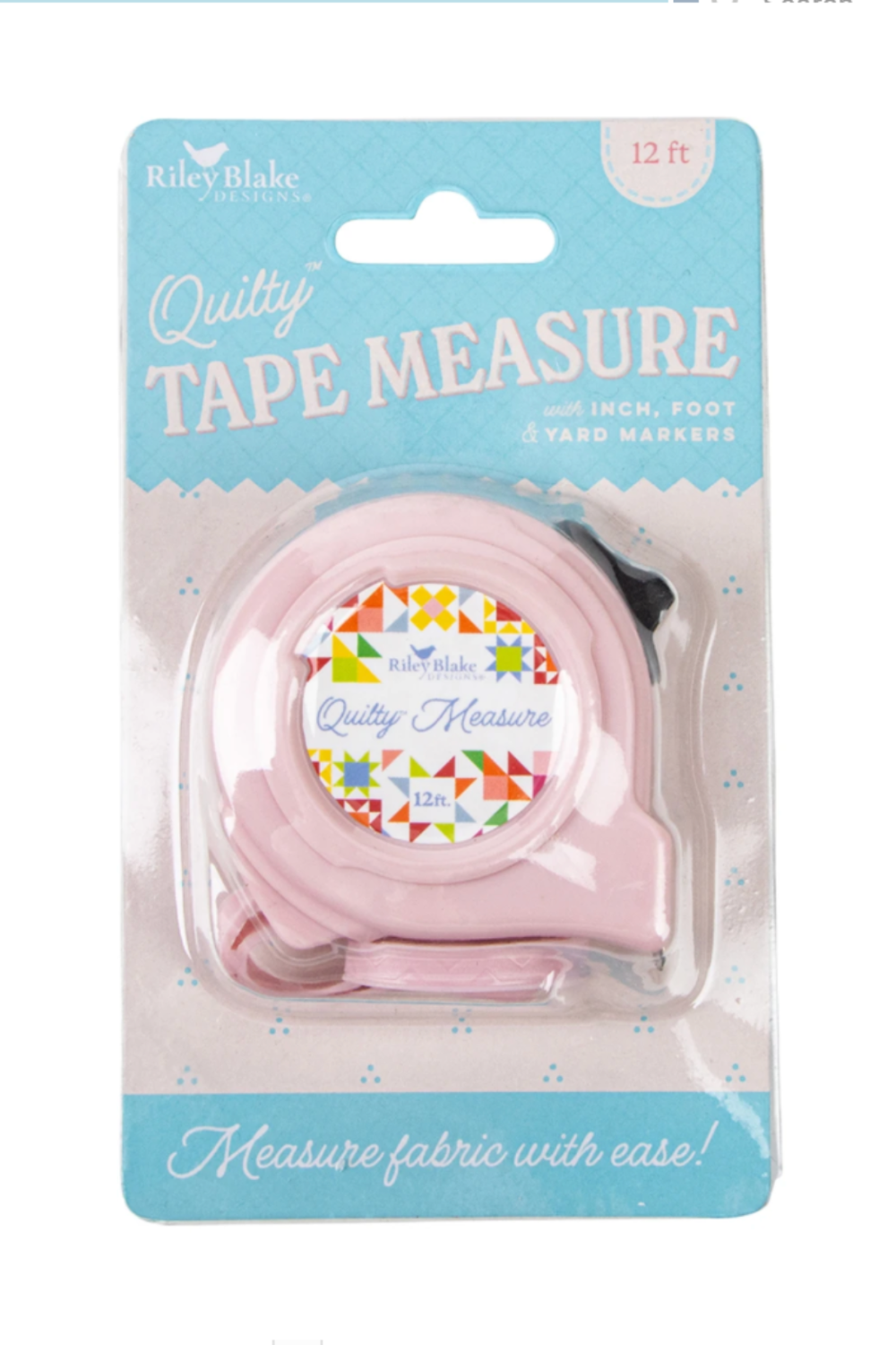 Quilty Measure Retractable Tape – 12ft | Riley Blake Designs