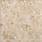 Close-up detail of Expressions Batiks Breathe Ecru quilting cotton fabric by Riley Blake Designs – warm cream and ecru tonal batik with all-over pine needle and feathery frond motif in soft taupe, warm tan, and golden-beige, low contrast organic texture