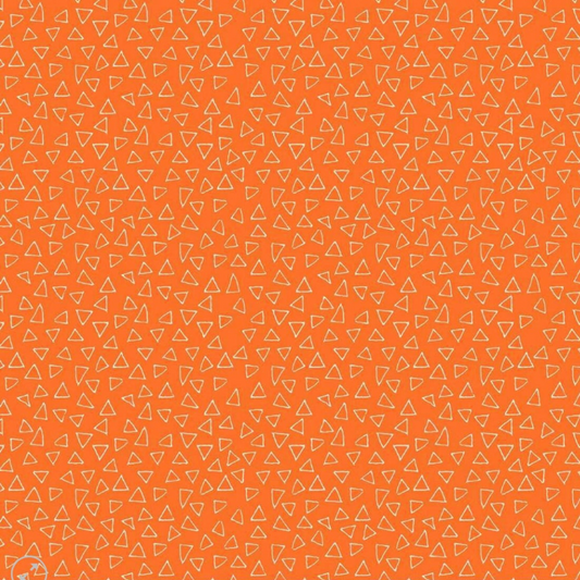 Safari Fun by Terry Runyan for Benartex, Floating Triangles Orange