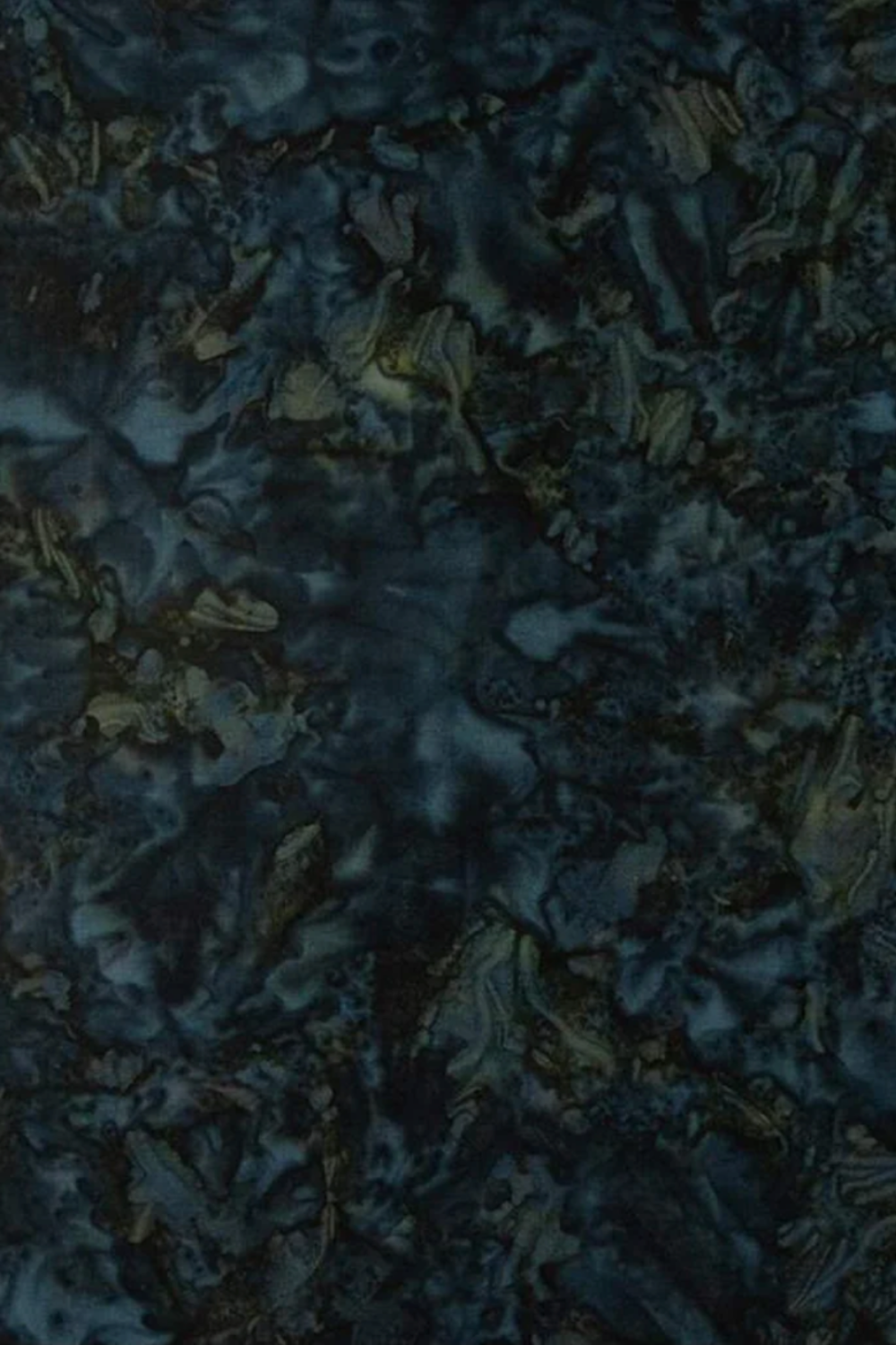 Color Play Mottled Rainstorm fabric by Riley Blake Designs, featuring deep blue-teal, charcoal, and muted olive mottling.