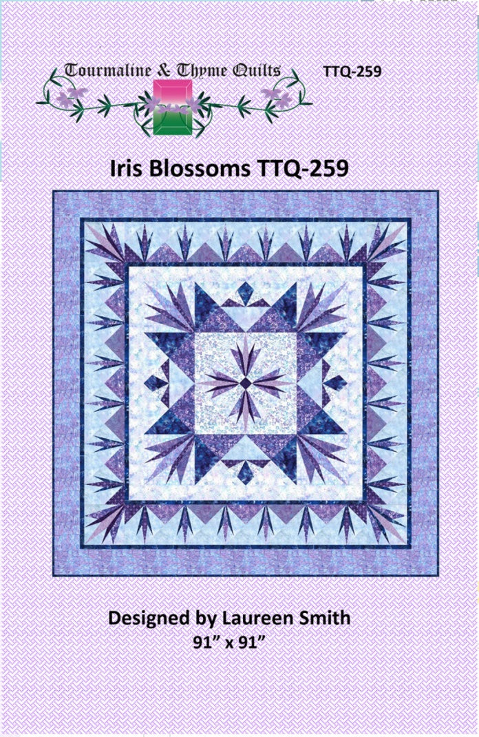 Iris Blossoms Quilt Pattern