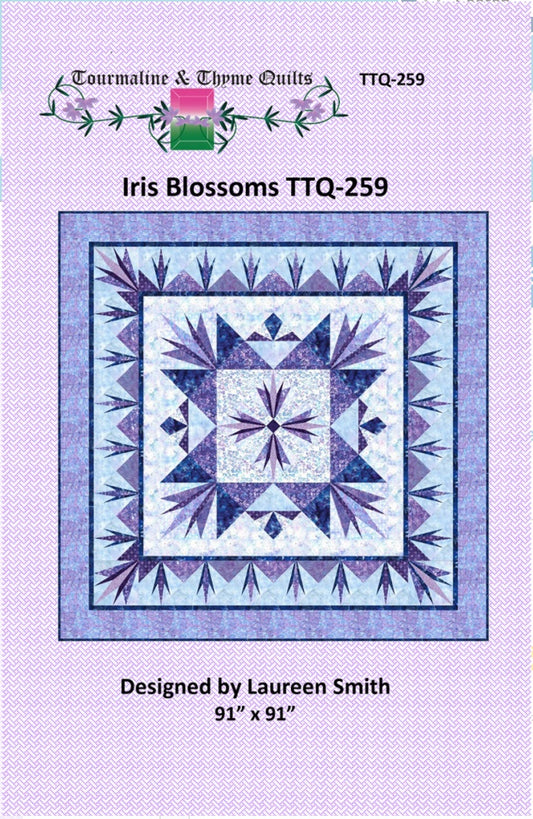 Iris Blossoms Quilt Pattern