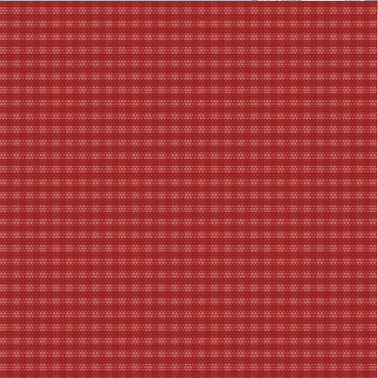 Golden Era Red Plaid Dot