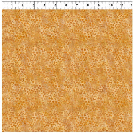 Autumn Celebration Gold Berries – fabric – colorful textile design