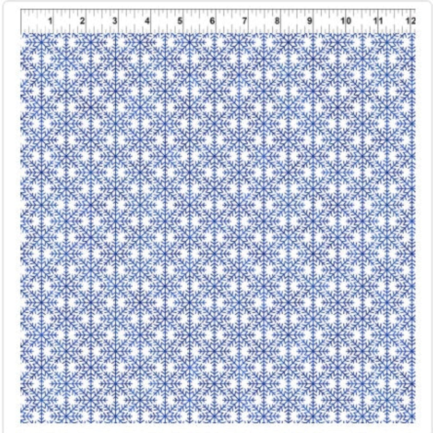 NYSNO (New Snow) - Blue Snowflake Grid – fabric – colorful 