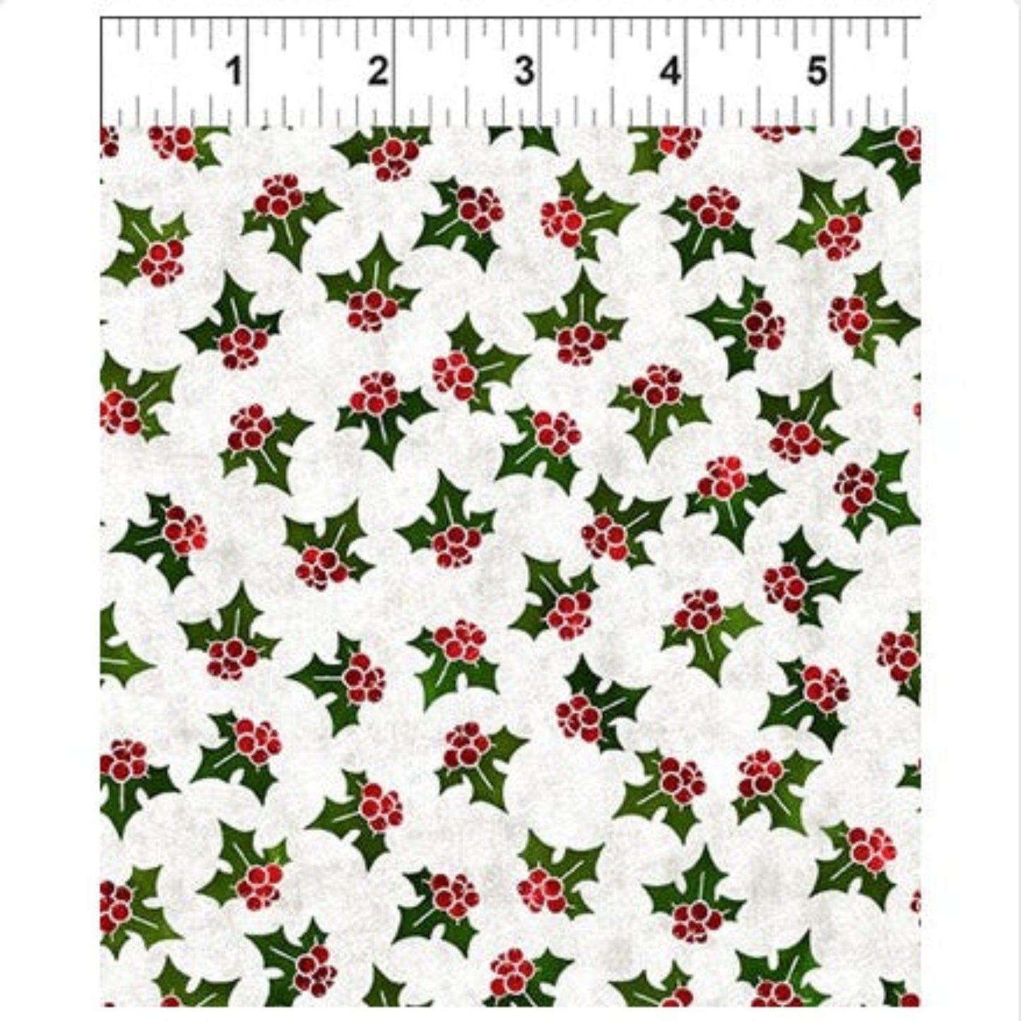NYSNO (New Snow) - White Holly – fabric – colorful textile design