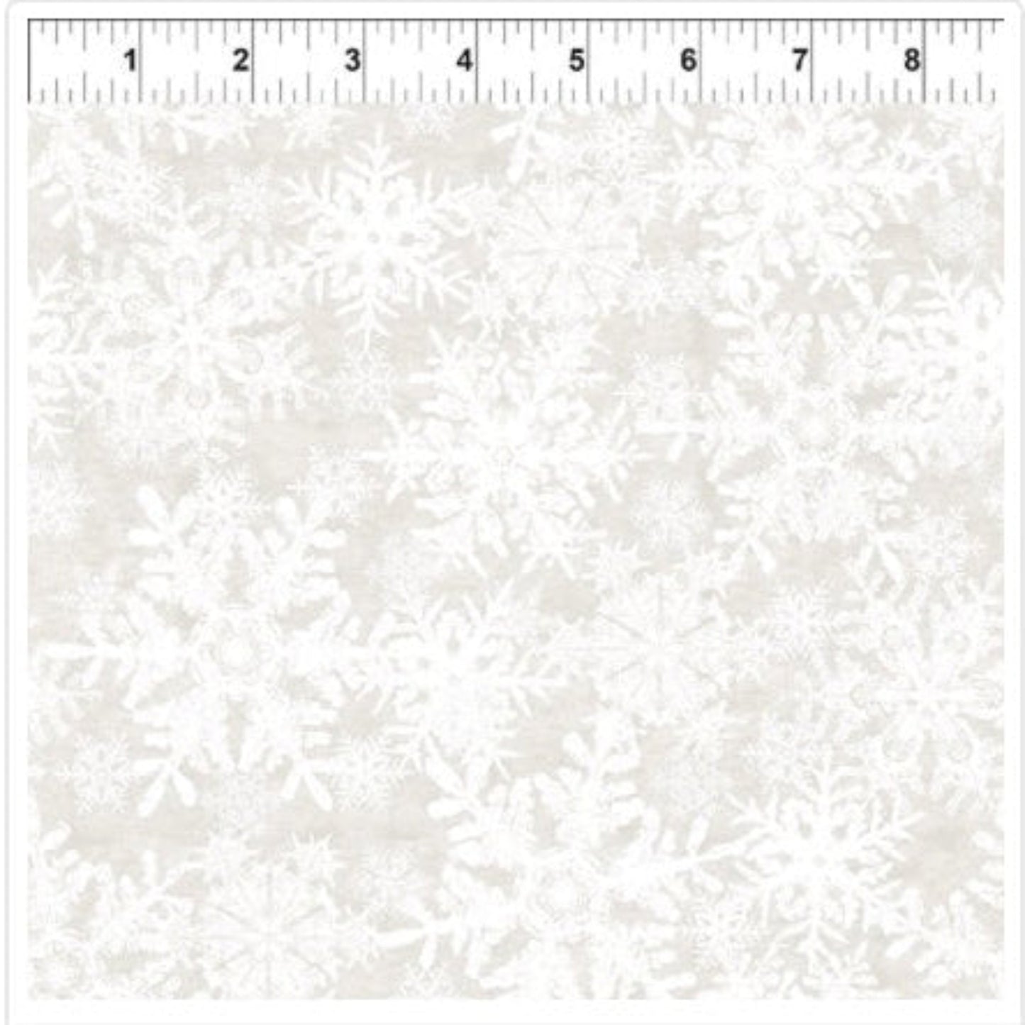 NYSNO (New Snow) - White Snowflakes – fabric – colorful textile design