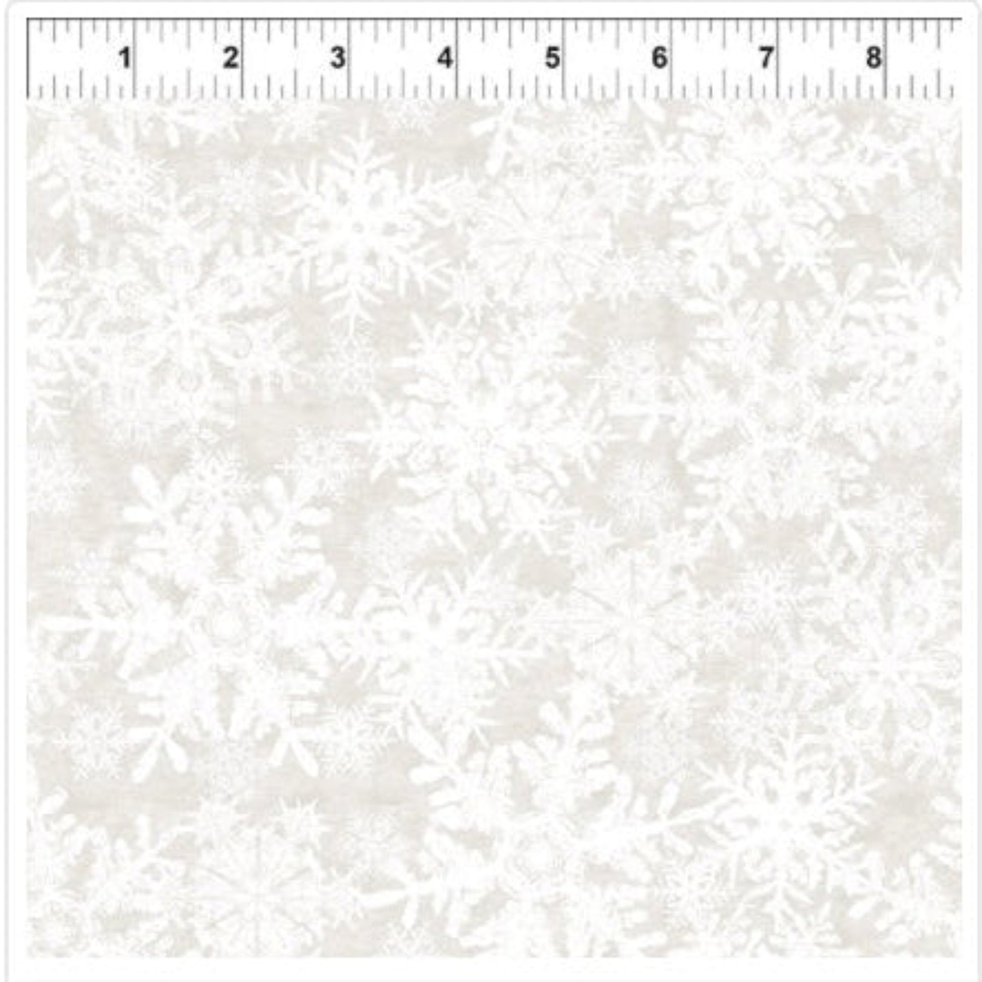 NYSNO (New Snow) - White Snowflakes – fabric – colorful textile design
