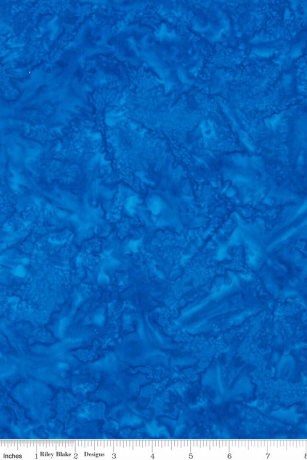 Expressions Batiks Hand-Dyed Imperial – Pinterest scale reference showing rich imperial blue hand-dyed batik quilting cotton, Riley Blake Designs