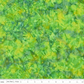 Expressions Batiks Hand-Dyes quilting cotton with ruler showing scale of pattern repeat – Shamrock bright green hand-dyed batik