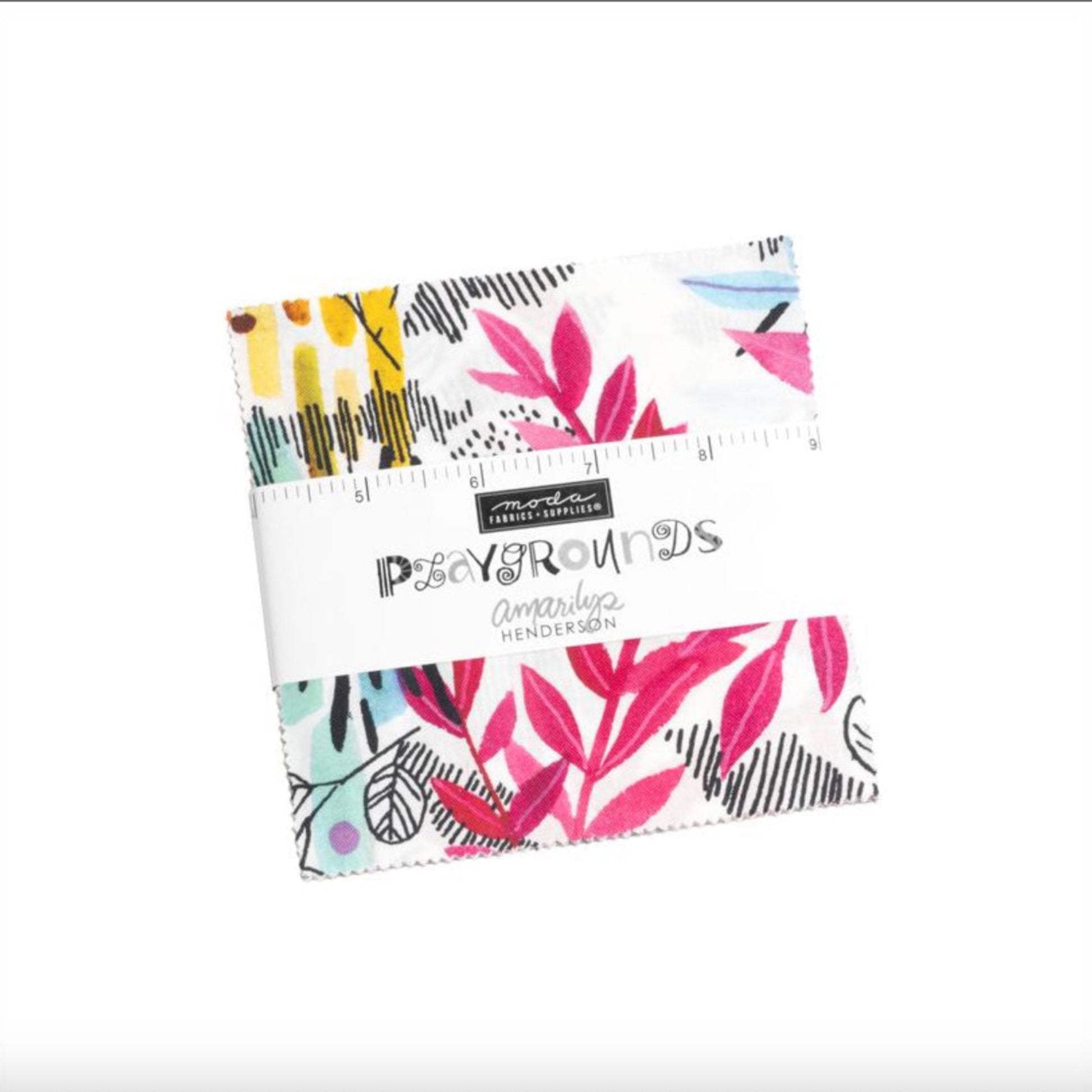 Playgrounds by Amarilys Henderson for Moda Fabrics, Charm Pack 5" x 5", 42 Pcs. – 5" square – colorful textile design