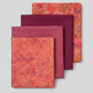 Expressions Batiks Hand-Dyed Bouquet – Pinterest coordination stack with 4 complementary fabrics layered on flat surface