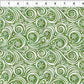 Winter Solstice II Green on White Snow Swirl – fabric – colorful textile design