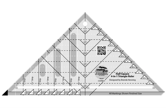 Quilt Ruler Half-Square 4-in-1 Triangle by Creative Grids
