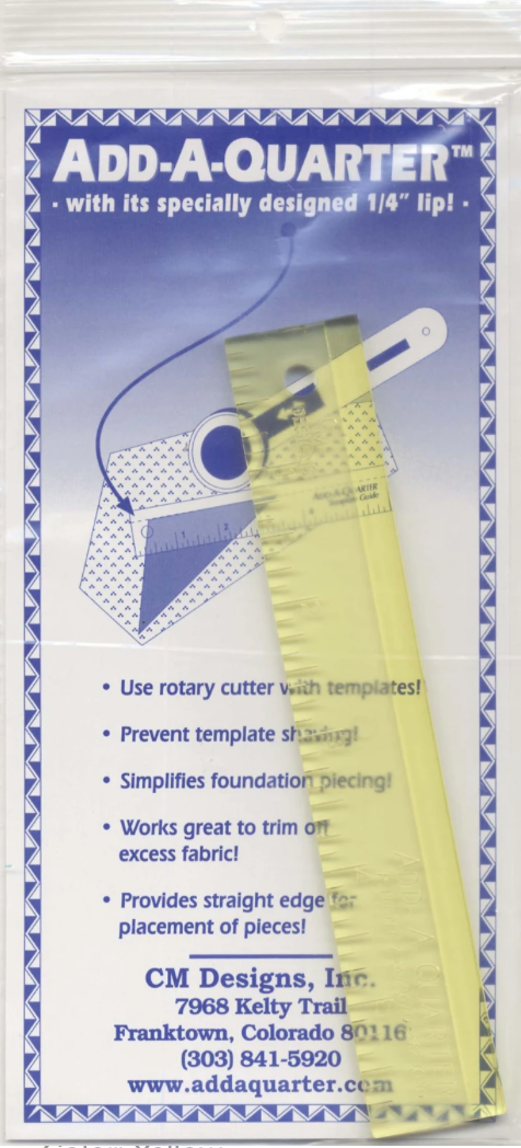 Add-A-Quarter Ruler 1in x 6in by CM Designs