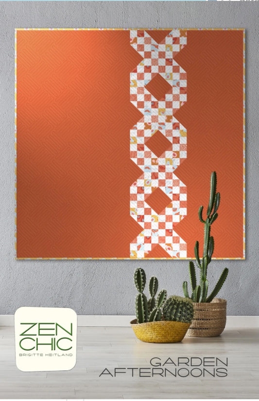 Garden Afternoons – quilt pattern – colorful textile design