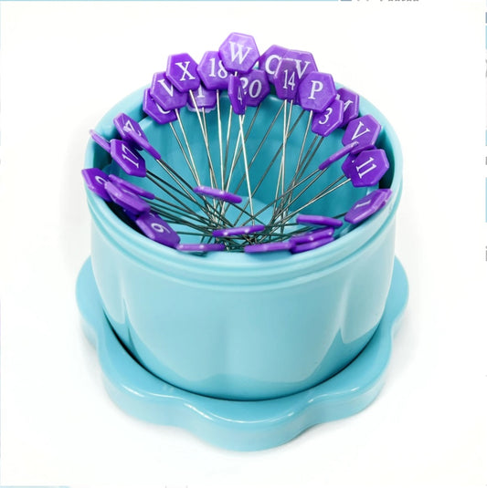 Magnetic Pin Cup Large Bohemian Blue – notion – colorful textile design
