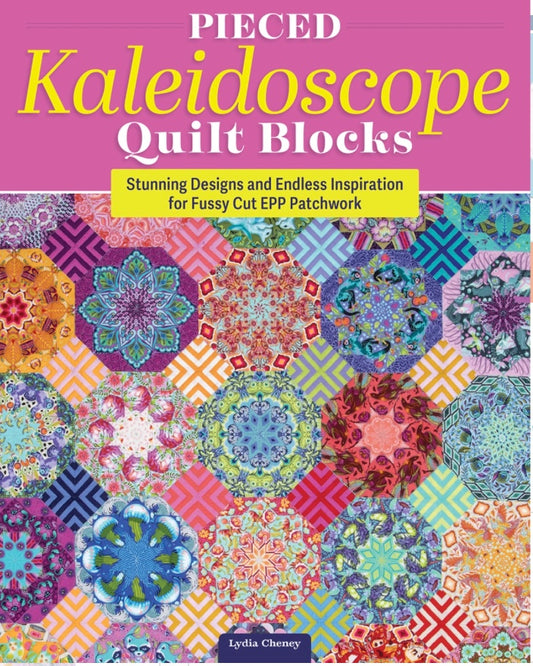 Pieced Kaleidoscope Quilt Blocks – book – fabric panel included
