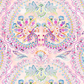 Daydreams Multi Floral Paisley fabric by Jason Yenter for In The Beginning Fabrics – large-scale ornate floral medallions and swirling paisley damask in dreamy watercolor pastels of pink, lavender, purple, and teal on soft blush ground, perfect for romantic spring quilt projects, digitally printed, 100% cotton, 3 yard cut
