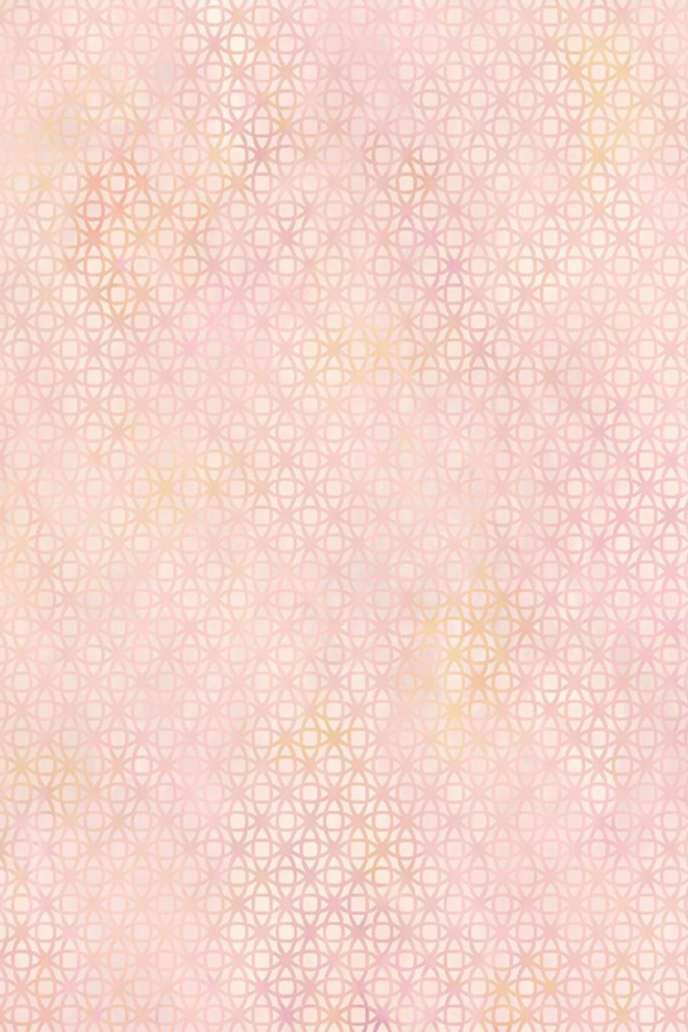 Allure Peach Lattice fabric by Jason Yenter for In The Beginning Fabrics – soft tonal geometric lattice of interlocking star and diamond shapes in blush pink, peach, and cream, perfect as a background or blender for feminine quilt projects, 100% cotton, 3 yard cut