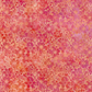 Allure Orange Shadow Flowers fabric by Jason Yenter for In The Beginning Fabrics with ruler showing print scale – allover tonal shadow floral in coral, orange, red, magenta, and pink watercolor wash, perfect for bold warm-toned quilt projects, 100% cotton, 3 yard cut