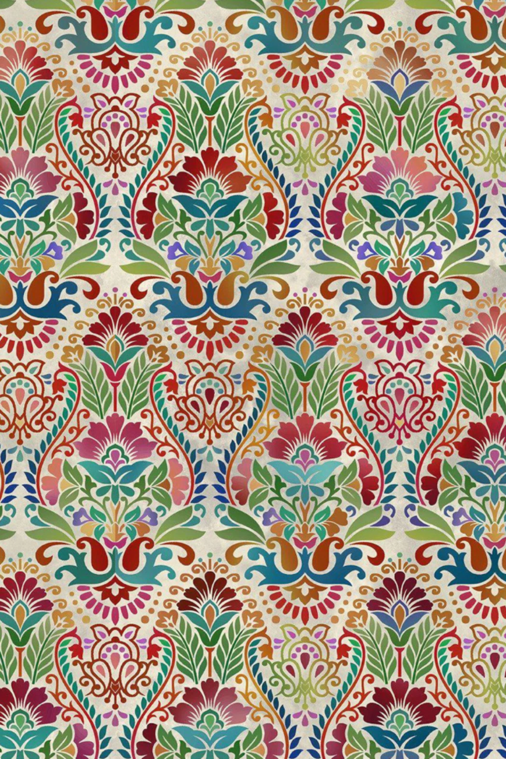 Vivid Brocade Spice 3 Yard Cut Fabric – by Jason Yenter for In The Beginning Fabrics