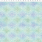 Vivid Mums Jewel Blue quilting cotton fabric with ruler showing print scale – dense allover chrysanthemum burst blender with tiny pointed petals in periwinkle blue, cobalt, teal, aqua, and sage green on very light pale blue and silver by Jason Yenter for In The Beginning Fabrics, 100% cotton, 3 yard cut