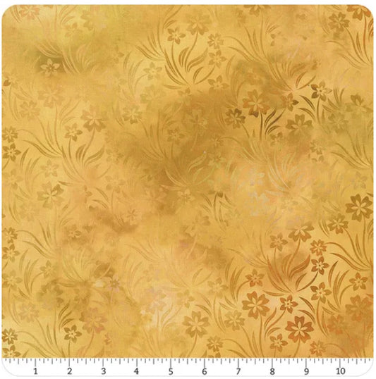 Prism Gold Blooms 3-yard cut