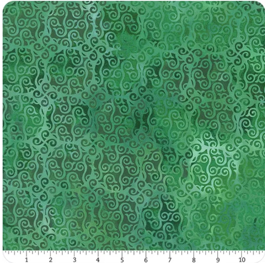 Prism Green Swirl 3-yard cut