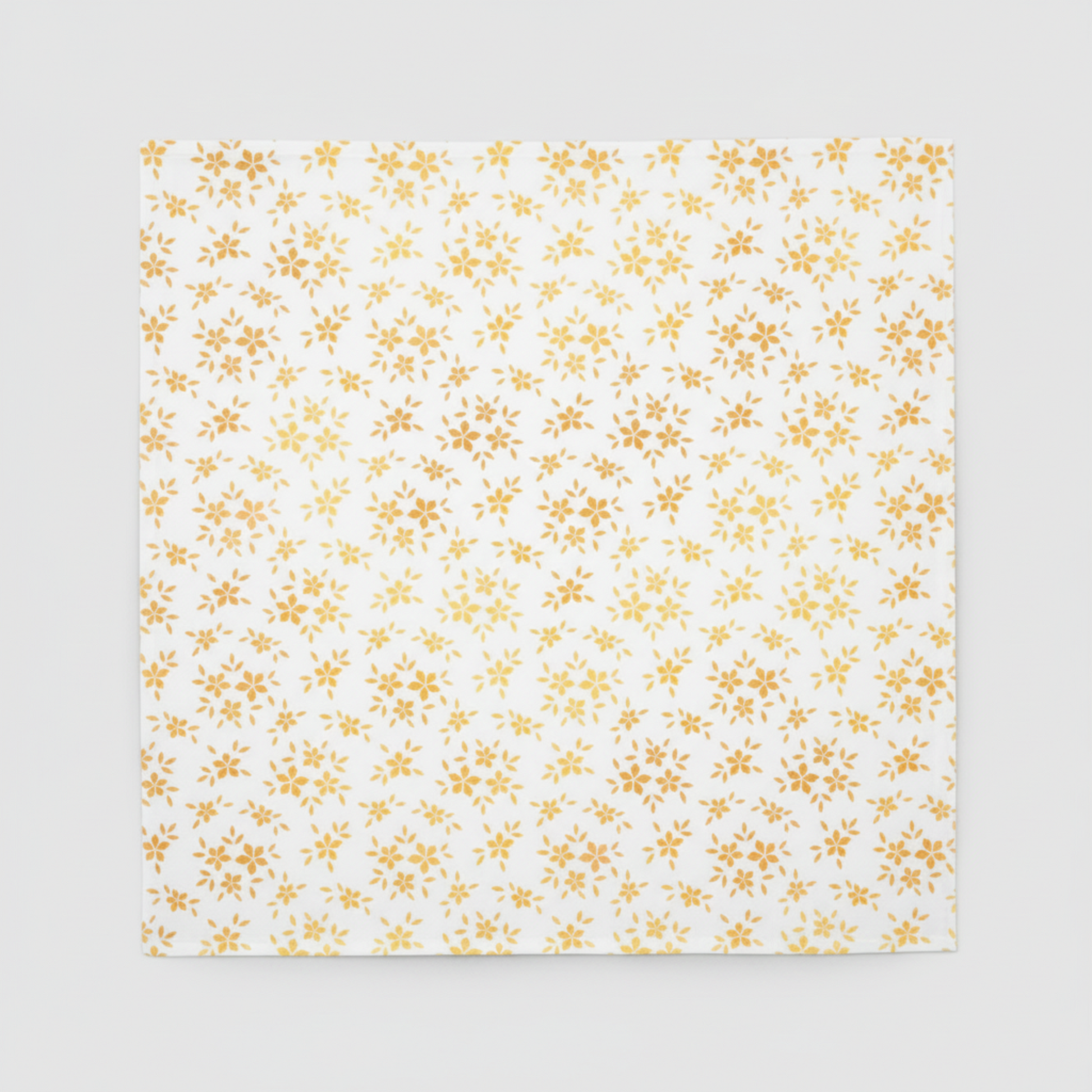 Garden of Dreams II Gold Buds quilting cotton fabric - full view of design repeat