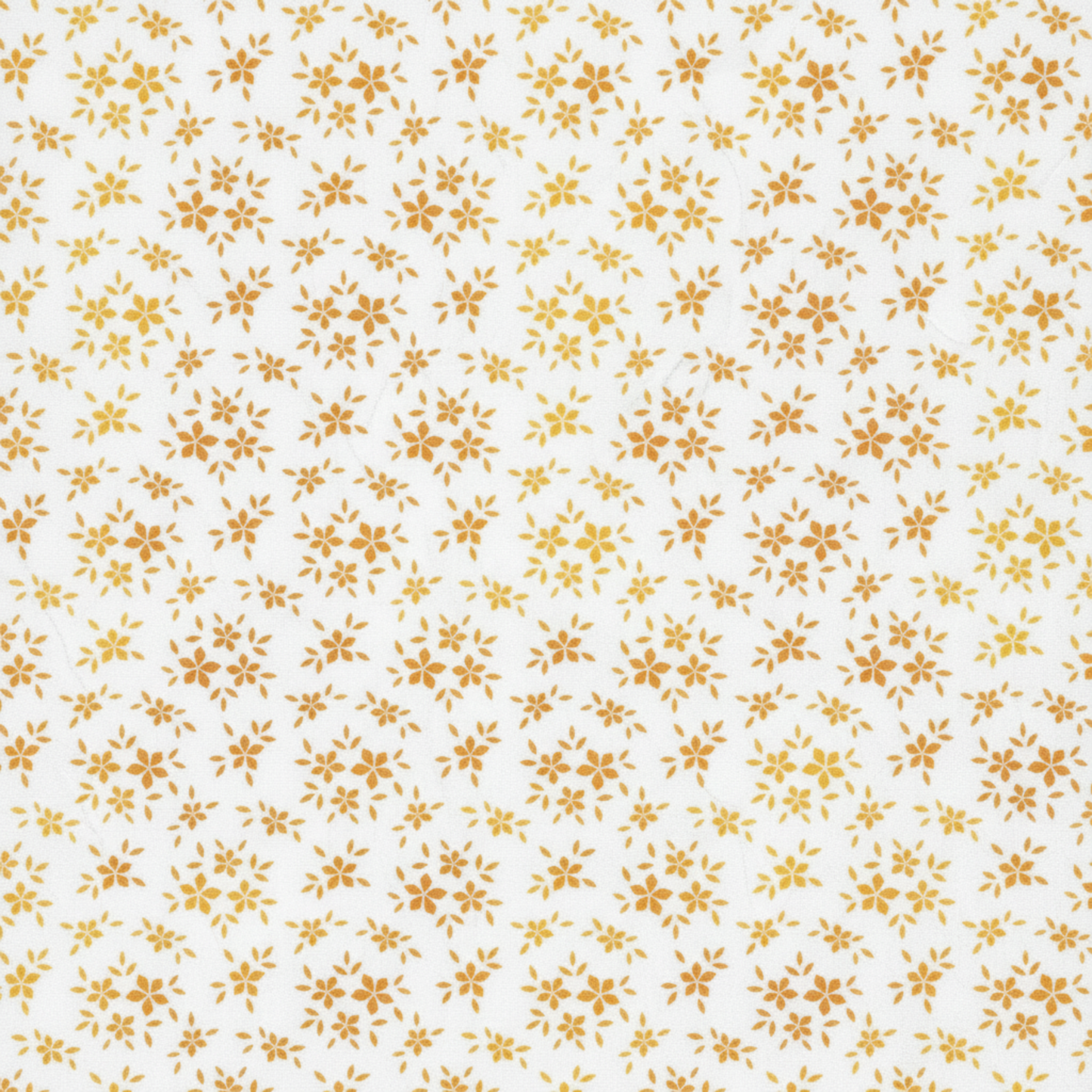 Close-up detail of Garden of Dreams II Gold Buds fabric showing intricate bud motifs and texture