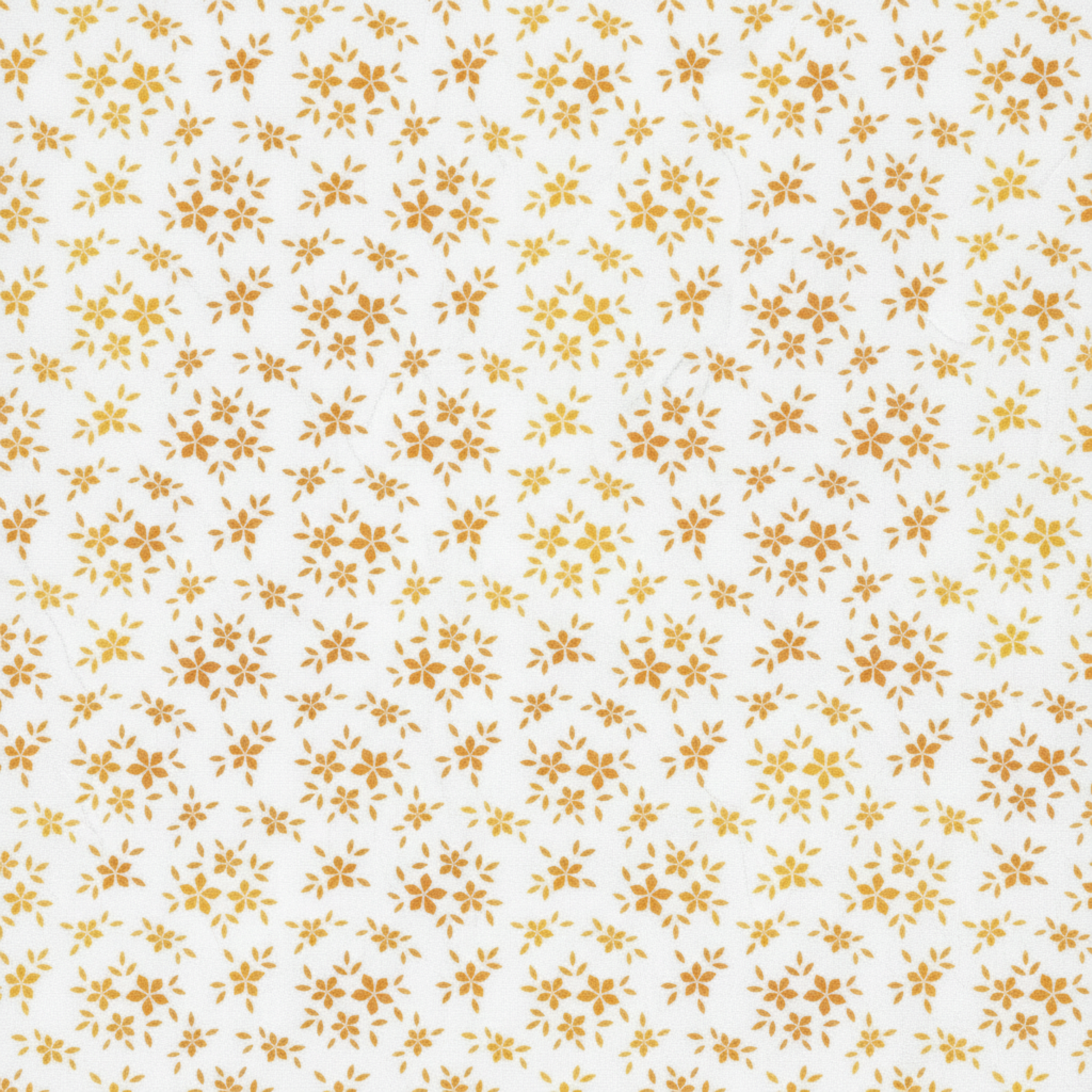 Close-up detail of Garden of Dreams II Gold Buds fabric showing intricate bud motifs and texture