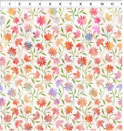 Garden of Dreams II Multi Daisies 3-yard cut