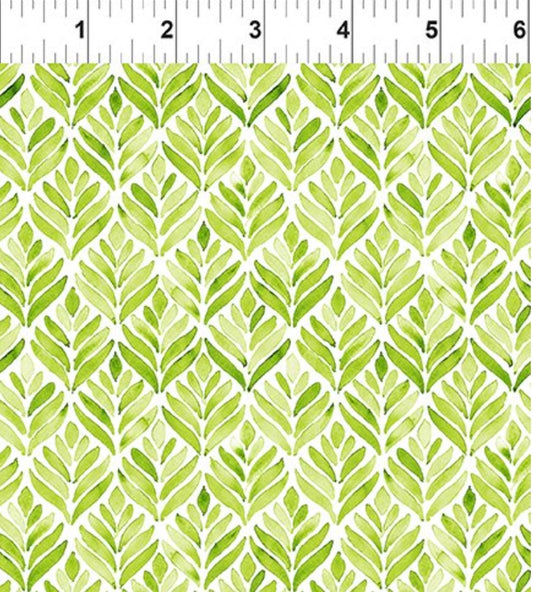 Summer Breeze Green Leaves  3-yard cut