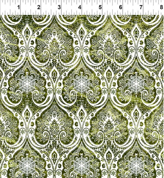 Nature's Winter Green Snowflake Lace 3-yard cut