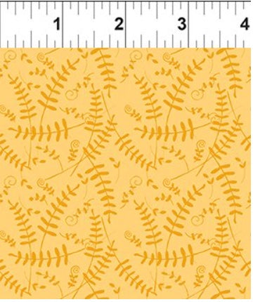 Happy-go-Lucky Gold Tossed Branches 3-yard cut