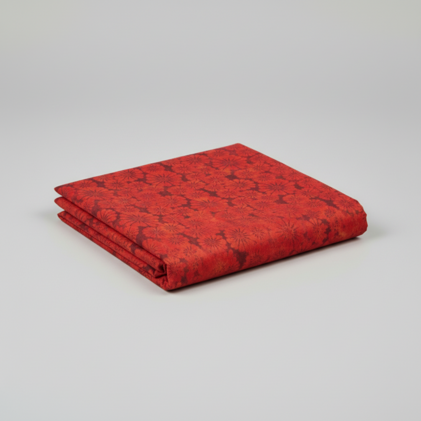 Sunshine Red Daisies quilting cotton by Jason Yenter - 3 yard cut showing vibrant daisy pattern