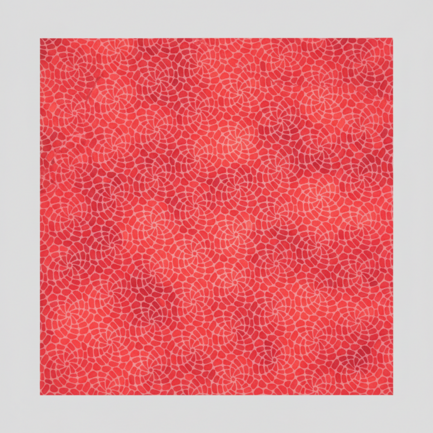 Sunshine Red Roses quilting cotton fabric - full view of design repeat