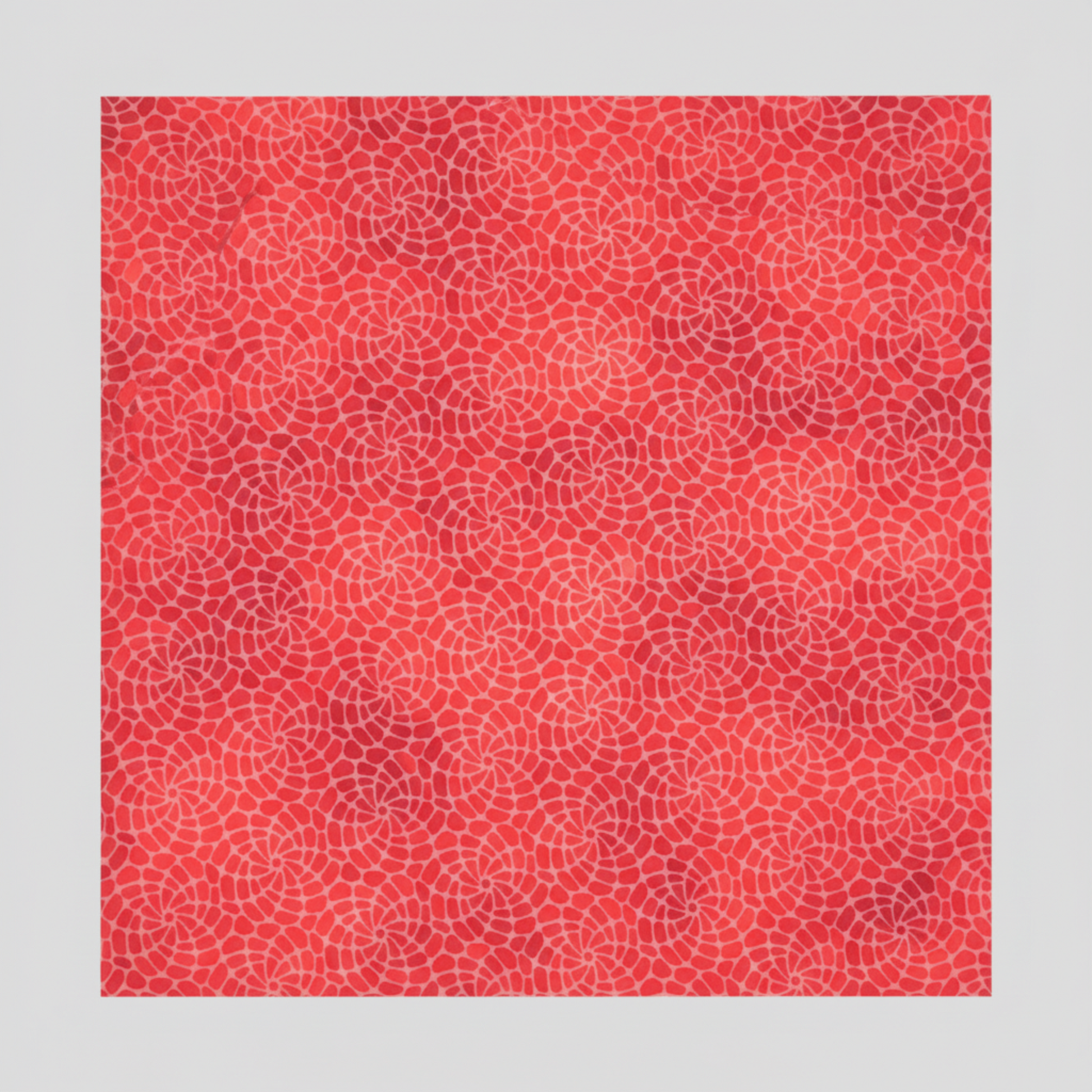 Sunshine Red Roses quilting cotton fabric - full view of design repeat