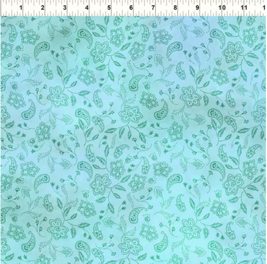 Resplendent Teal Delicate 3-yard cut