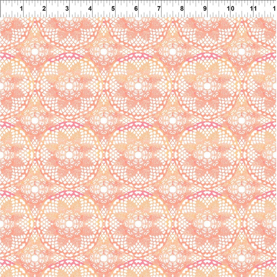 Patricia Coral Lace 3 yard cut – fabric – colorful textile design