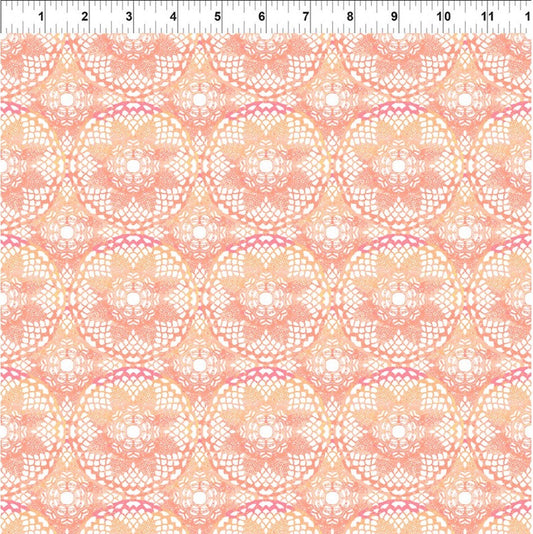 Patricia Coral Lace 3 yard cut – fabric – colorful textile design