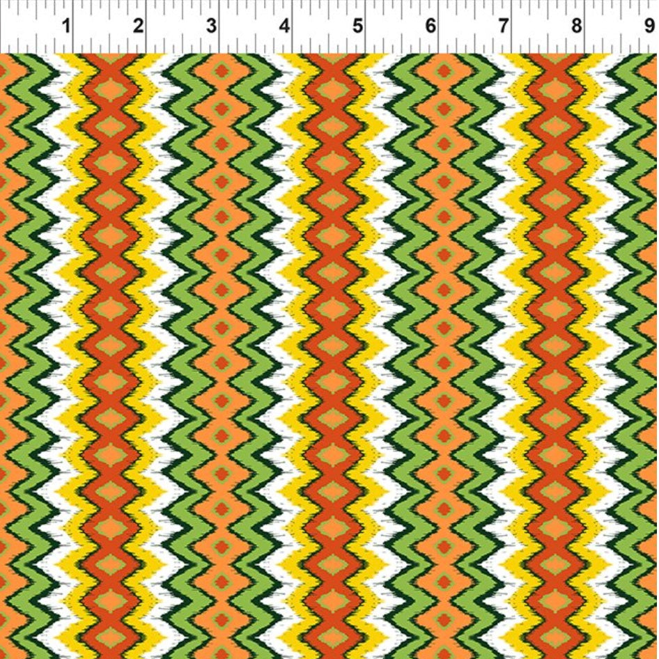 Jungle Friends Multi Stripe 3 yard cut – fabric – colorful textile design