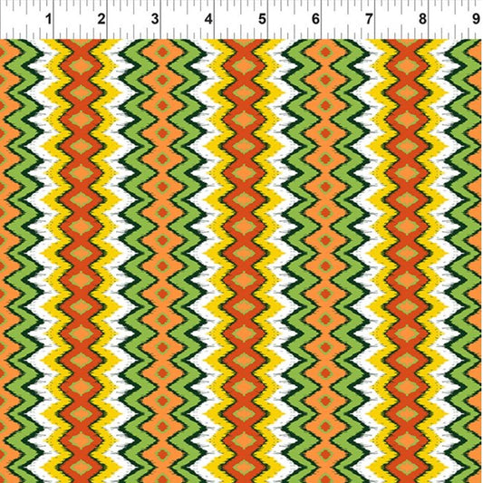 Jungle Friends Multi Stripe 3 yard cut – fabric – colorful textile design
